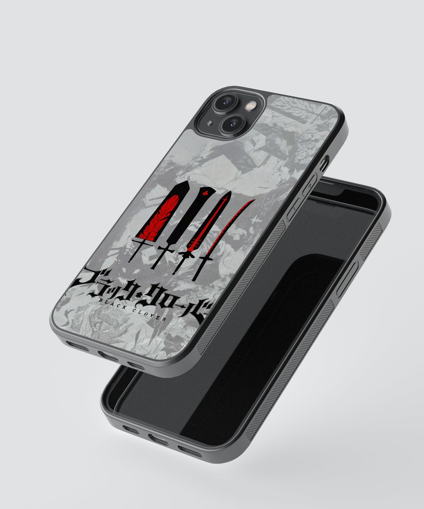 Black Clover Swords Anime Glass Phone Case Cover