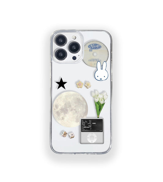 Bunny Vintage Aesthetic Silicone Clear Case