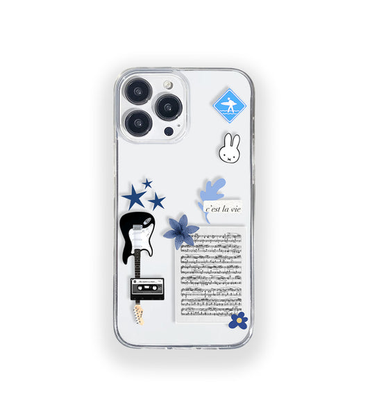 C'est La Vie Aesthetic Silicone Clear Case