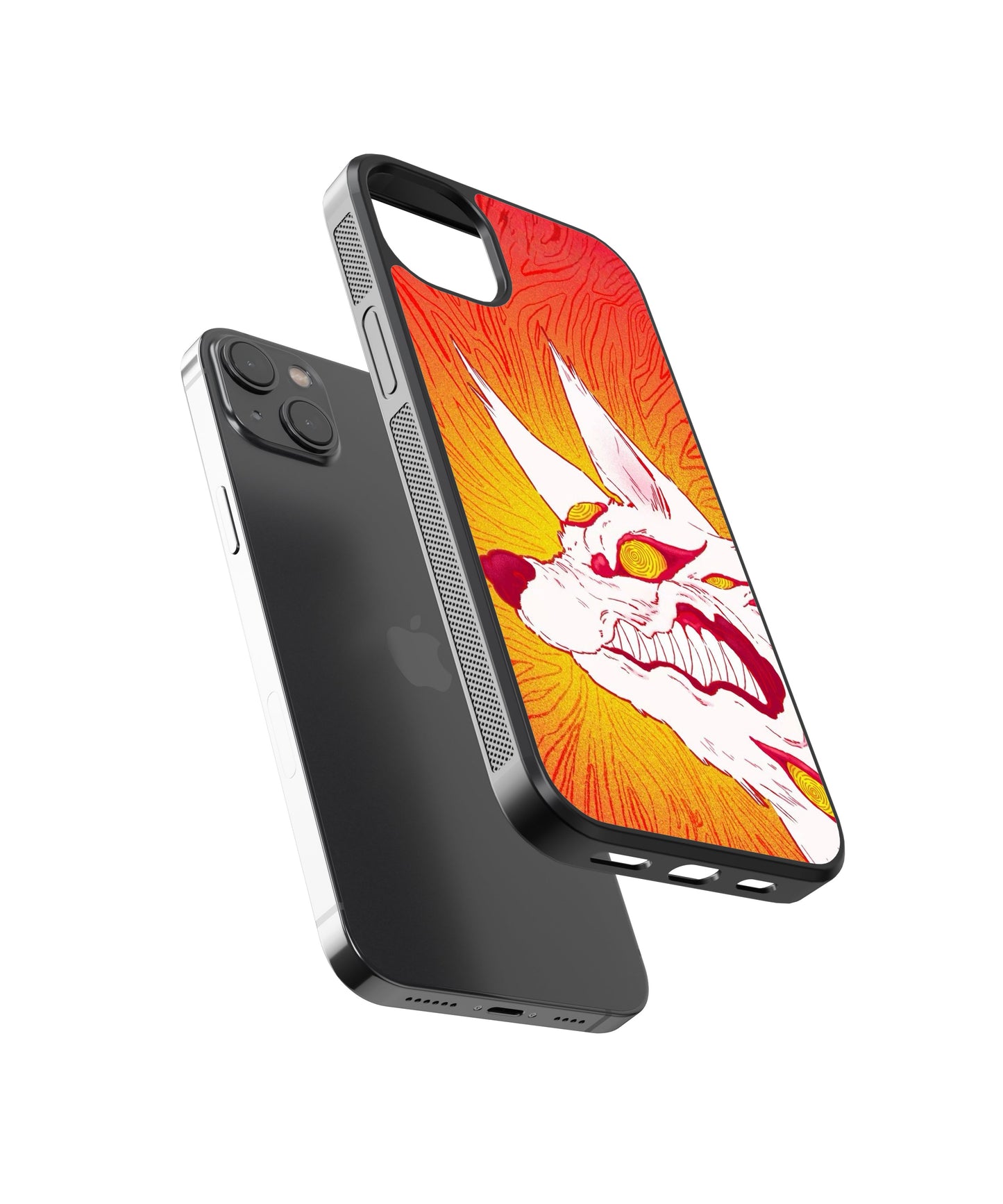 Chainsaw Man Kon Anime Glass Phone Case Cover