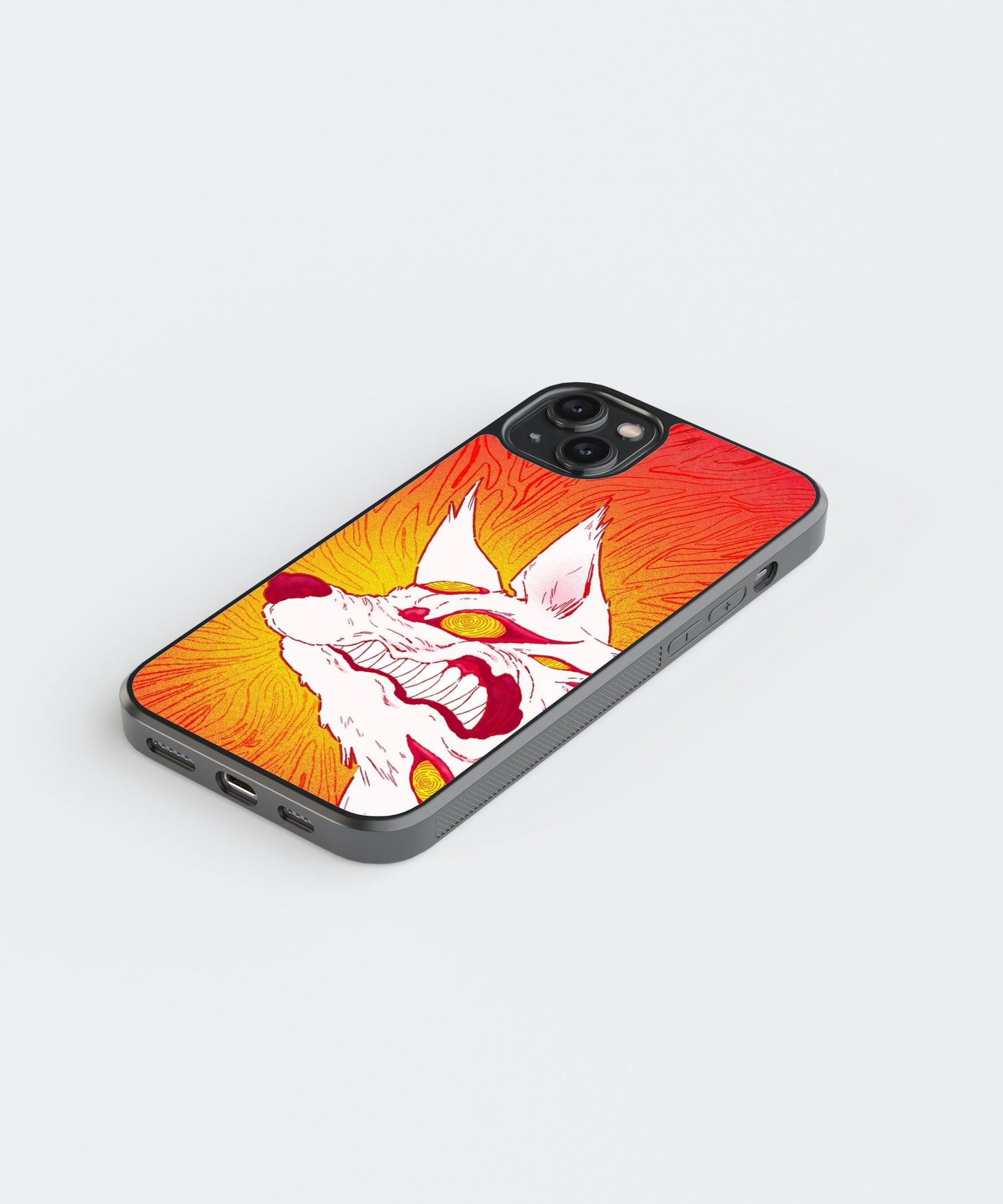 Chainsaw Man Kon Anime Glass Phone Case Cover