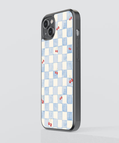 Cherry Tiles Beach Glass Phone Case Cover