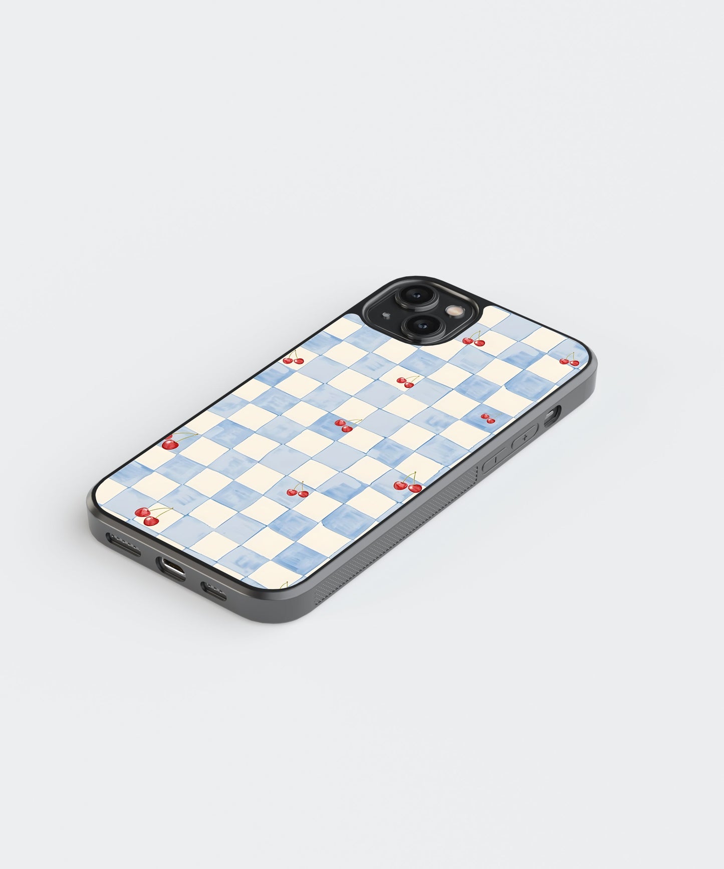 Cherry Tiles Beach Glass Phone Case Cover