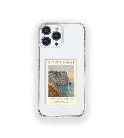 Claude Monet Gallery Aesthetic Polaroid Silicone Clear Case