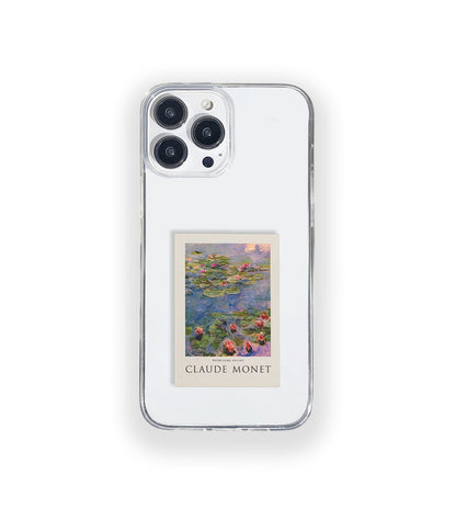 Claude Monet Lilies Aesthetic Silicone Clear Case