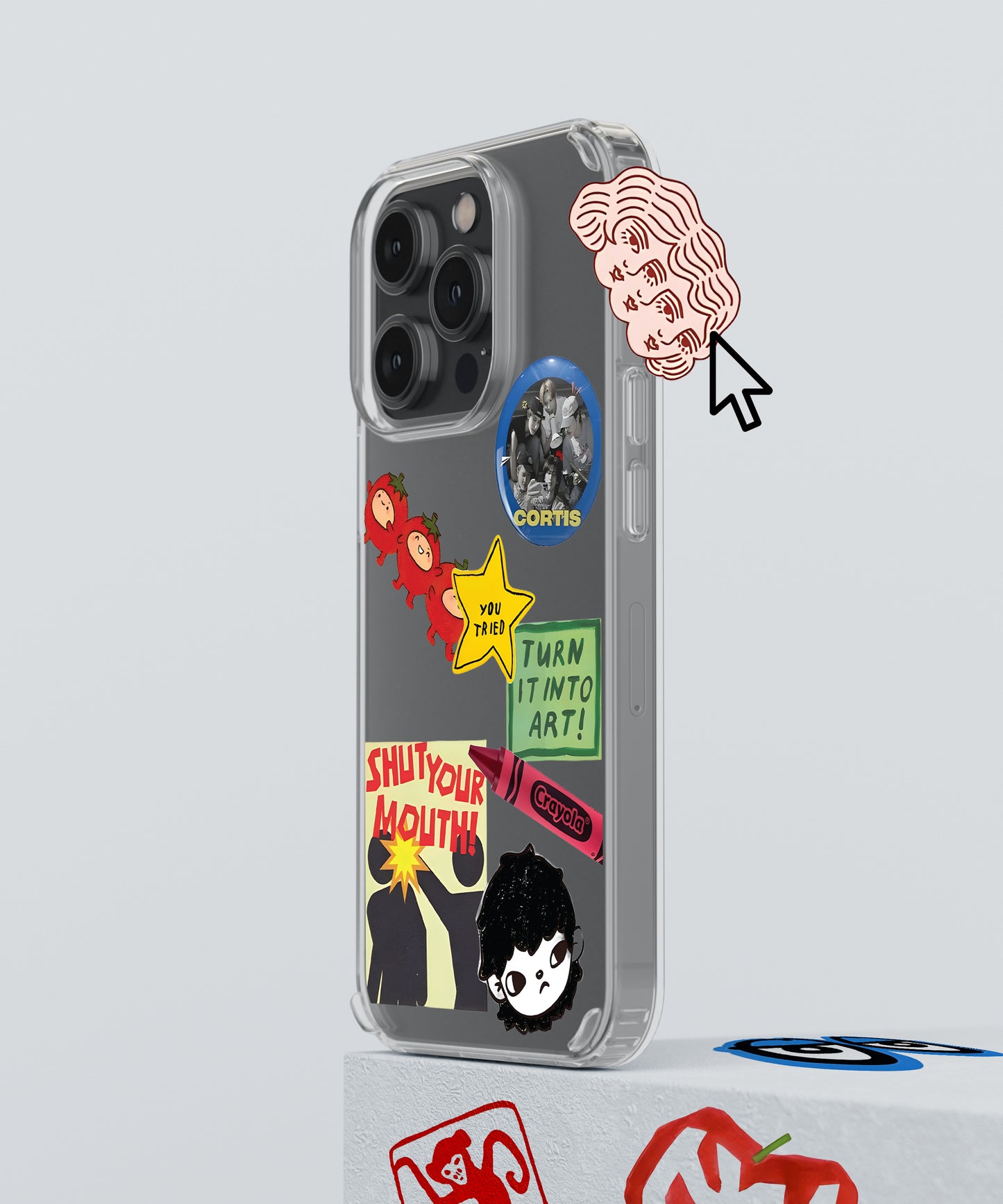 Customizable Silicone Sticker Case
