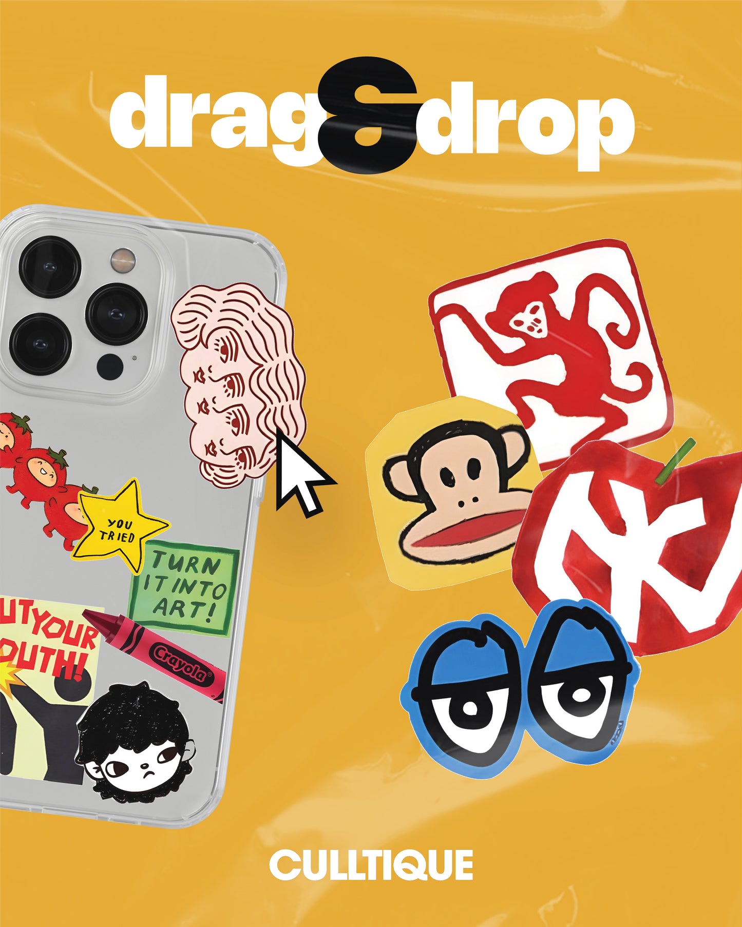 Customizable Silicone Sticker Case