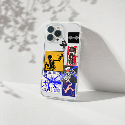 Cyber Ruin Aesthetic Silicone Clear Case