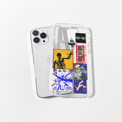 Cyber Ruin Aesthetic Silicone Clear Case