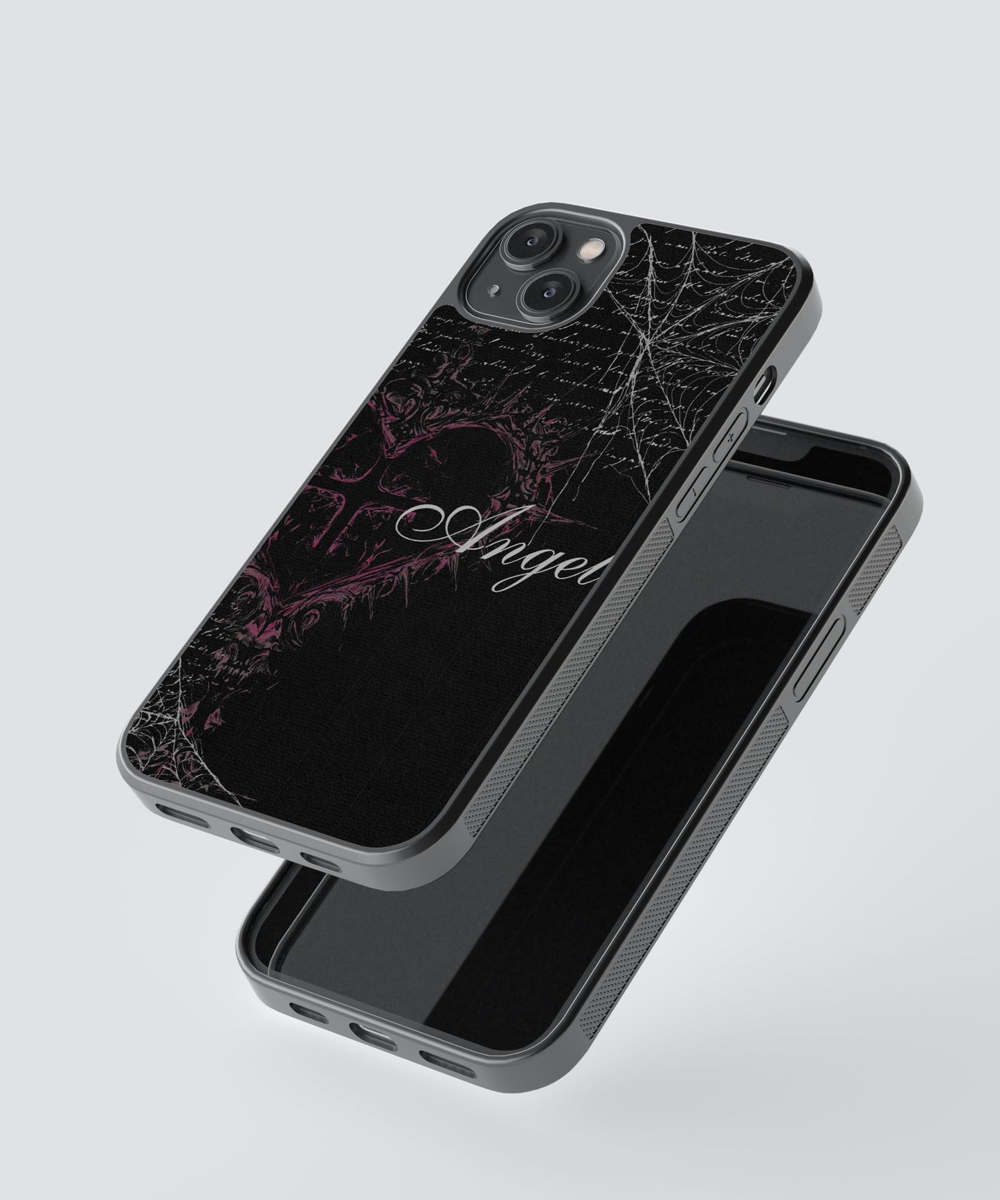 Dark Angel Cybersigilism Glass Phone Case Cover