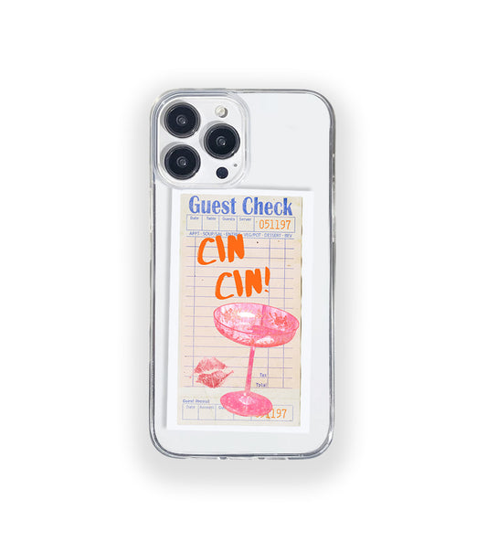 Drink Guest Check Silicone Clear Case