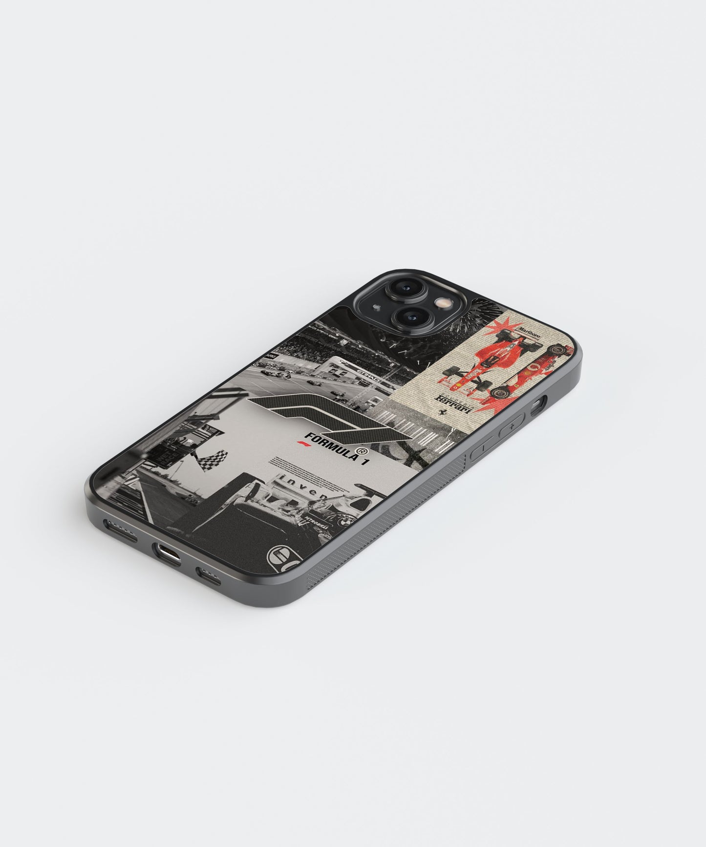 F1 Ferrari Cars Glass Phone Case Cover