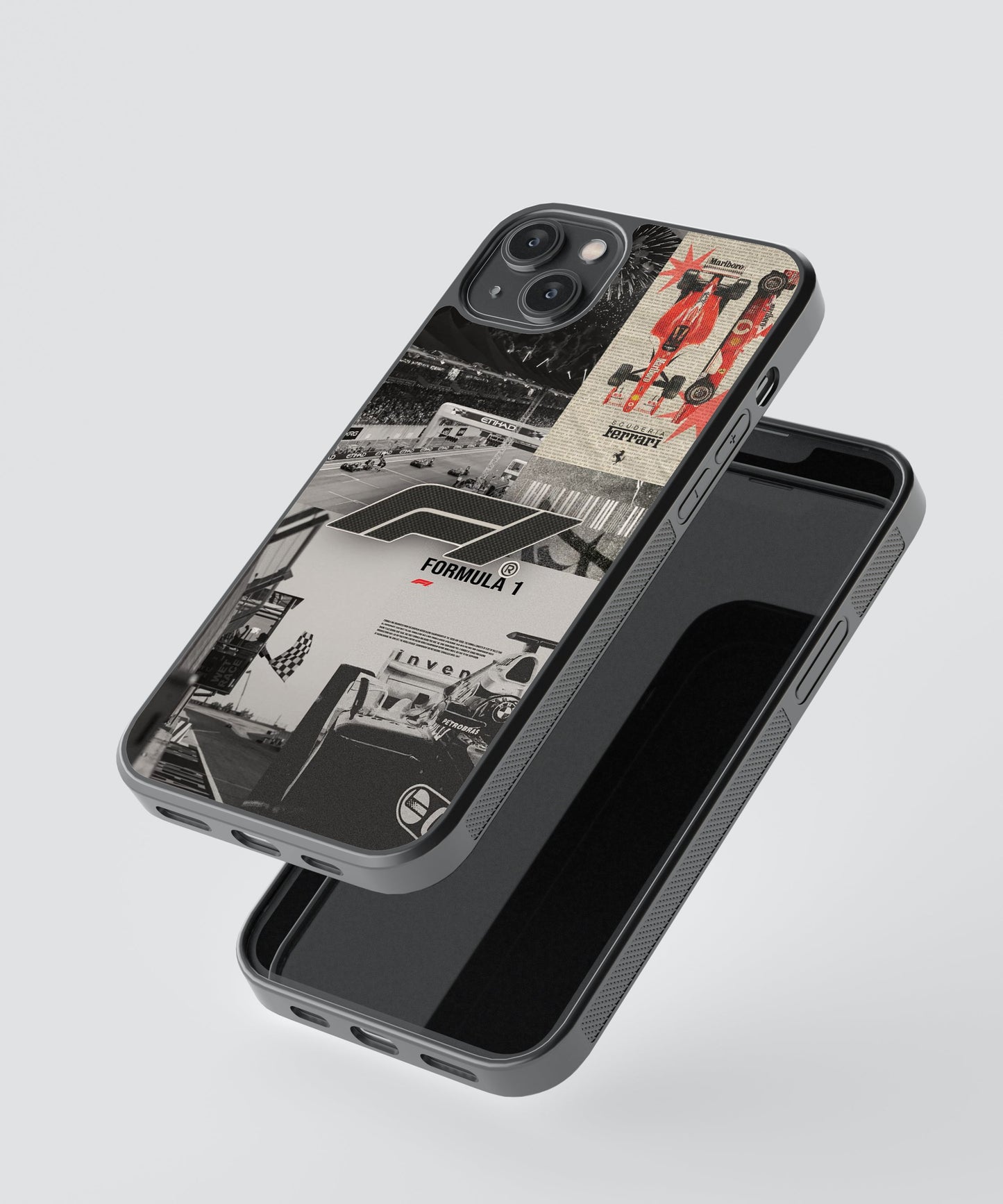 F1 Ferrari Cars Glass Phone Case Cover