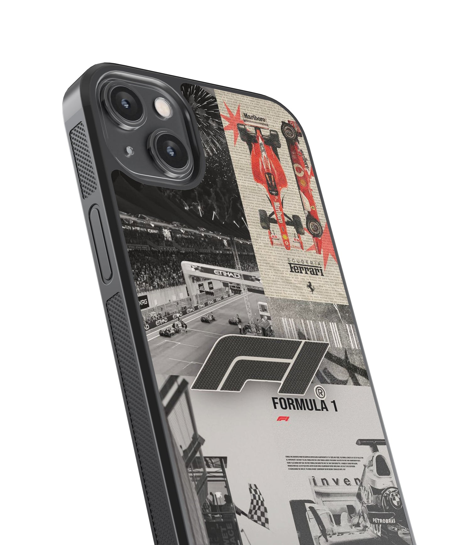F1 Ferrari Cars Glass Phone Case Cover