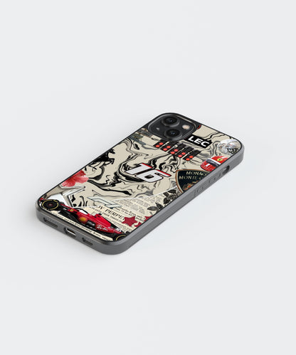 F1 Leclerc Car Glass Phone Case Cover