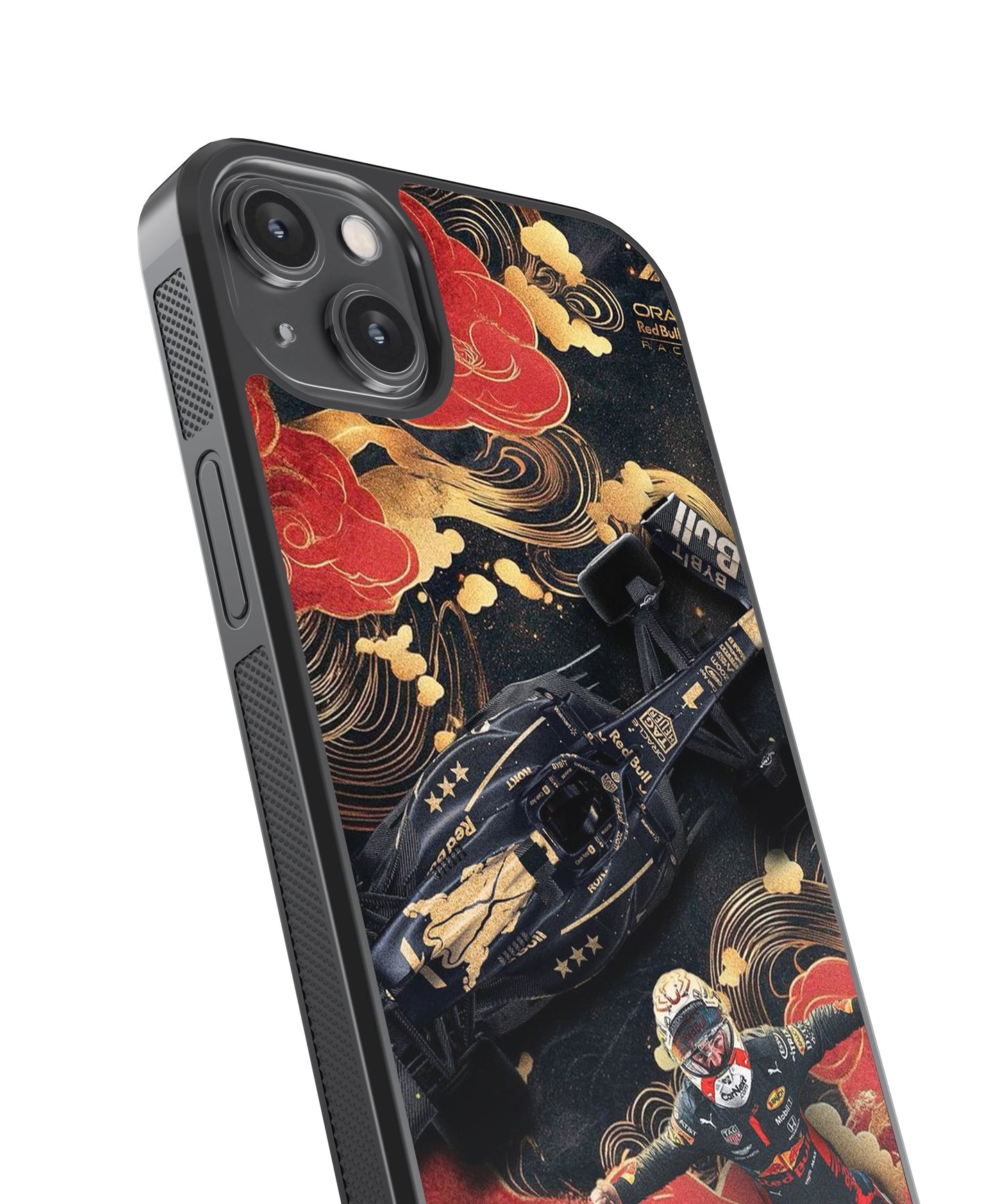 F1 Verstappen Car Glass Phone Case Cover