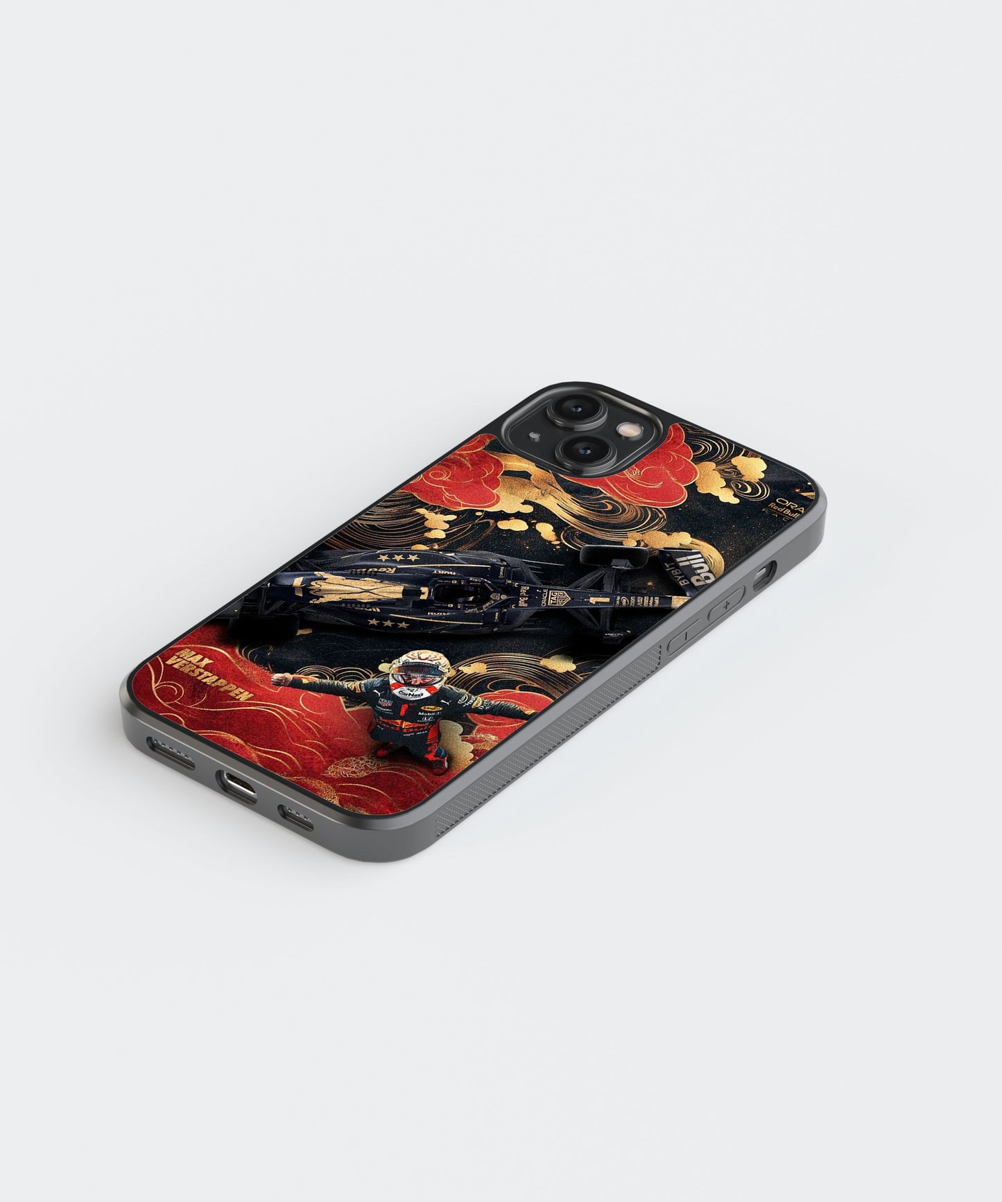 F1 Verstappen Car Glass Phone Case Cover