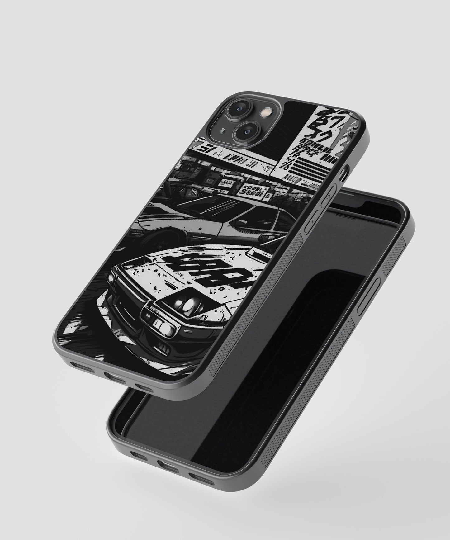 Face Off Cars Glass Phone Case Cover