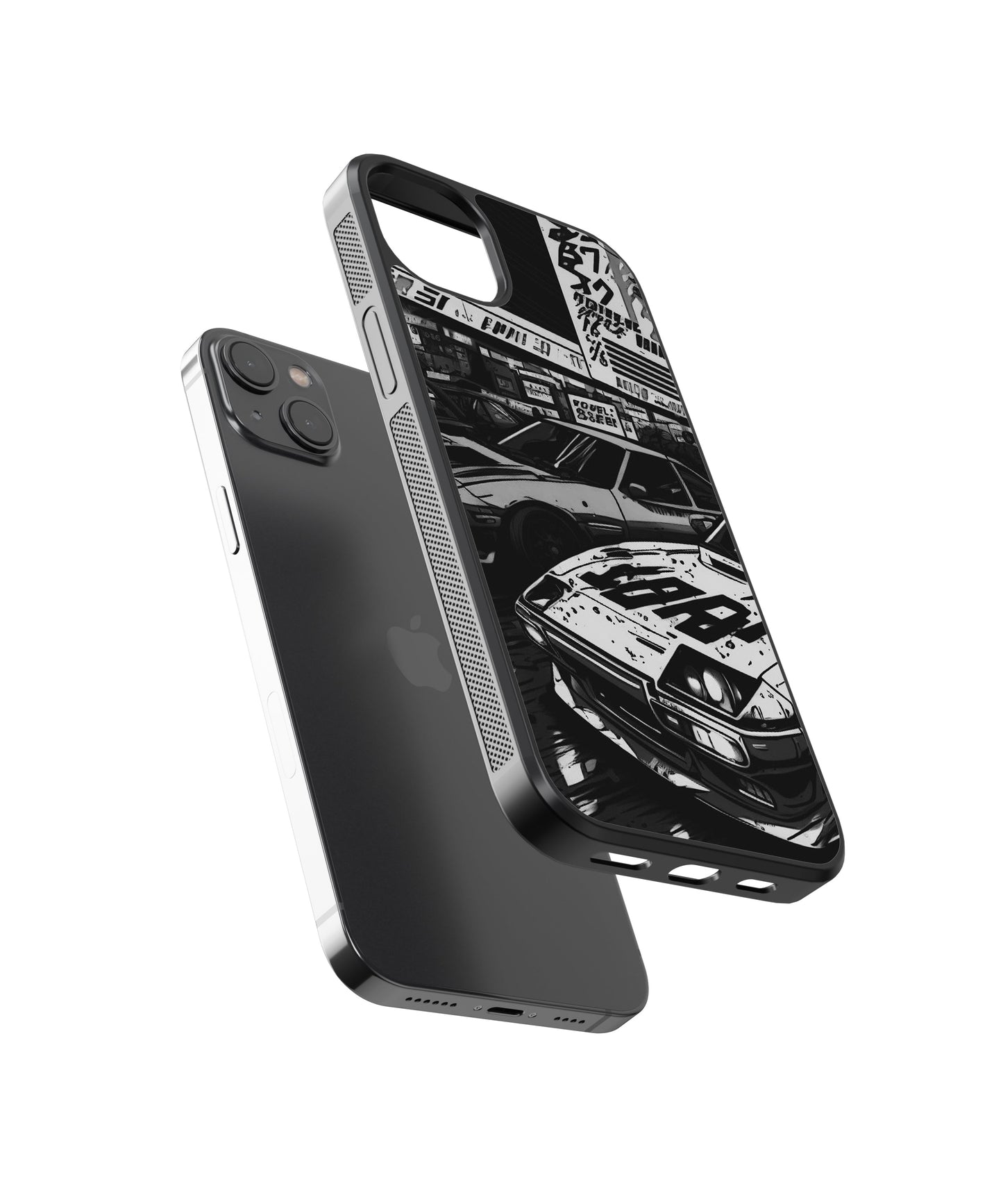 Face Off Cars Glass Phone Case Cover