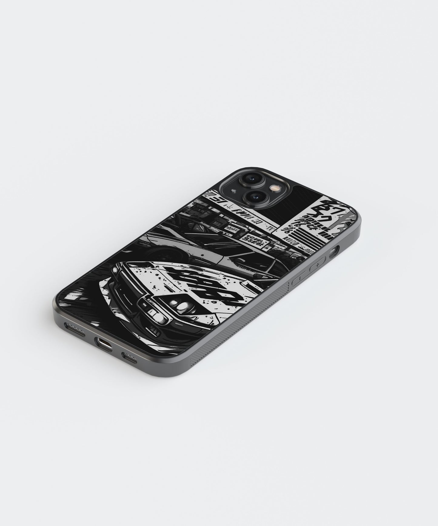 Face Off Cars Glass Phone Case Cover