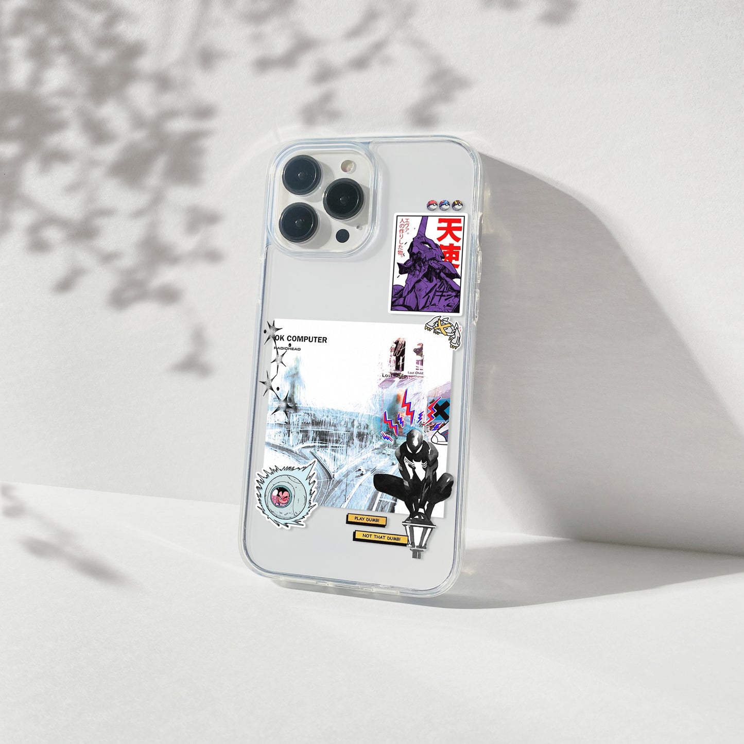 Glitch State Silicone Clear Case