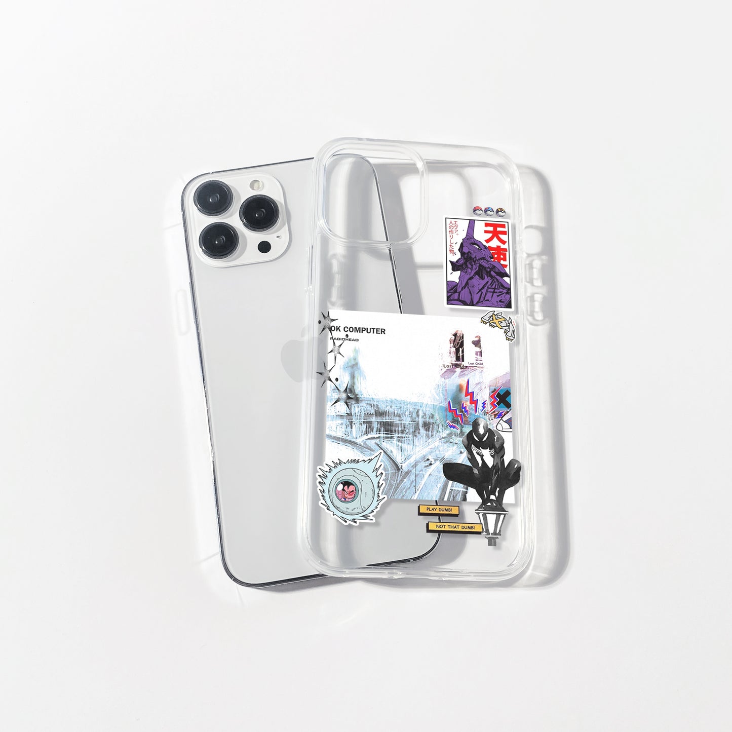 Glitch State Silicone Clear Case