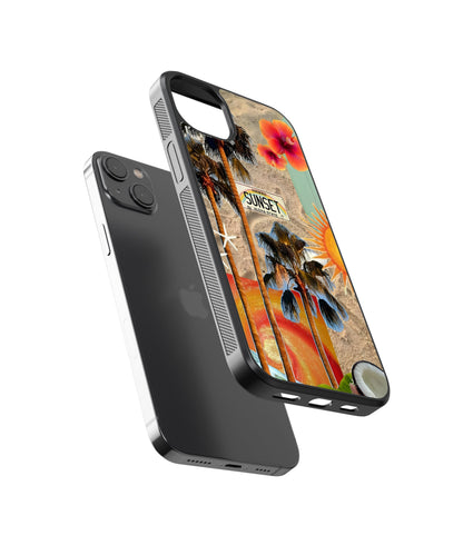 Golden Beach Glass Phone Case Cover