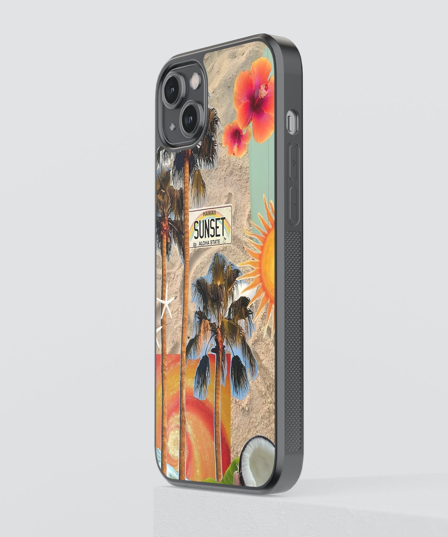 Golden Beach Glass Phone Case Cover