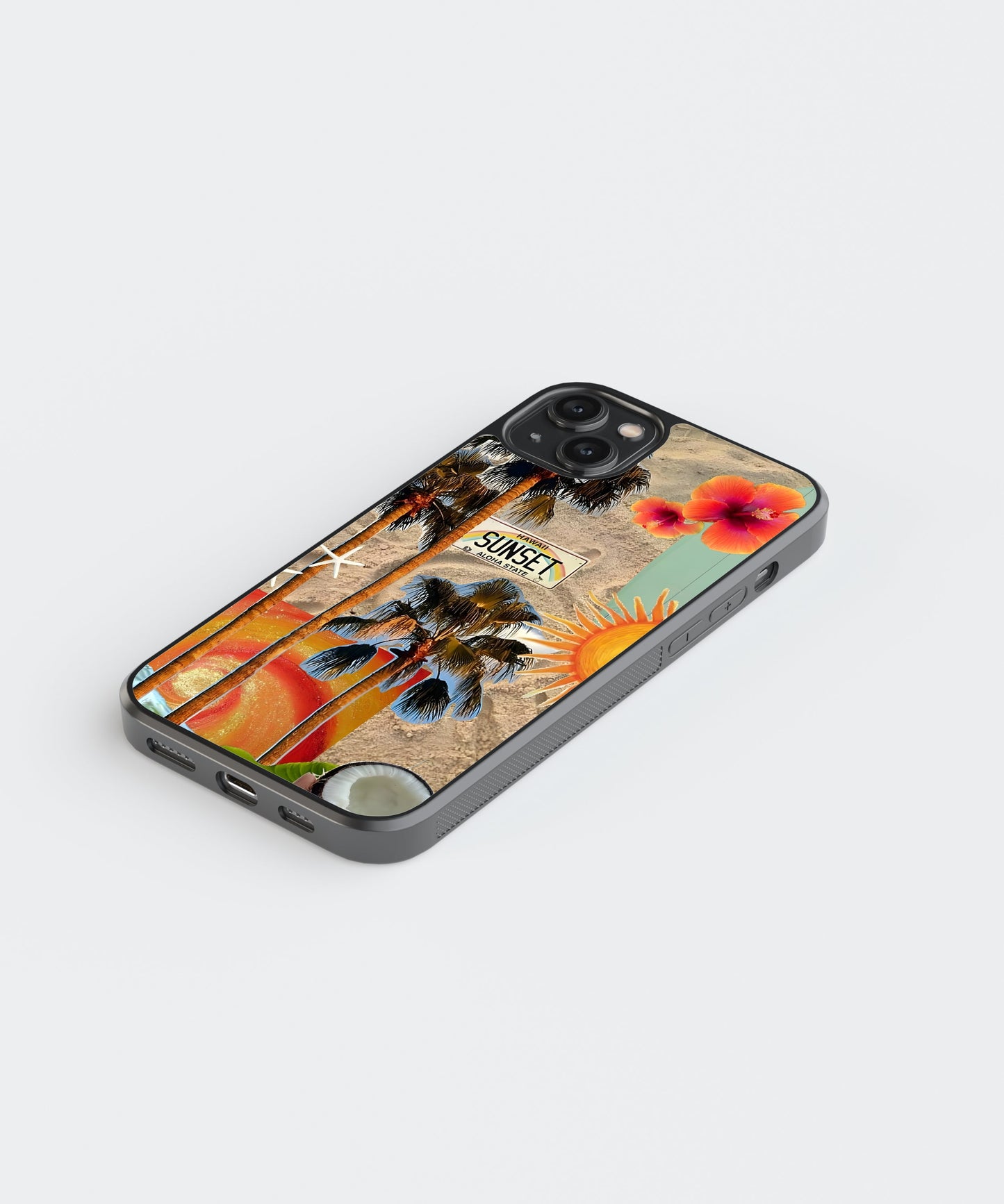 Golden Beach Glass Phone Case Cover