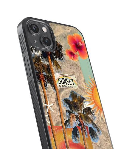 Golden Beach Glass Phone Case Cover