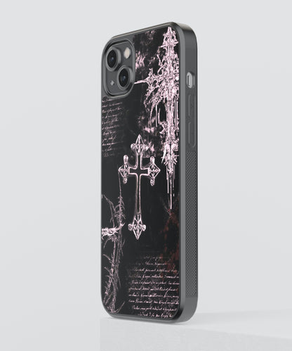 Gothic Cybersigilism Glass Phone Case Cover