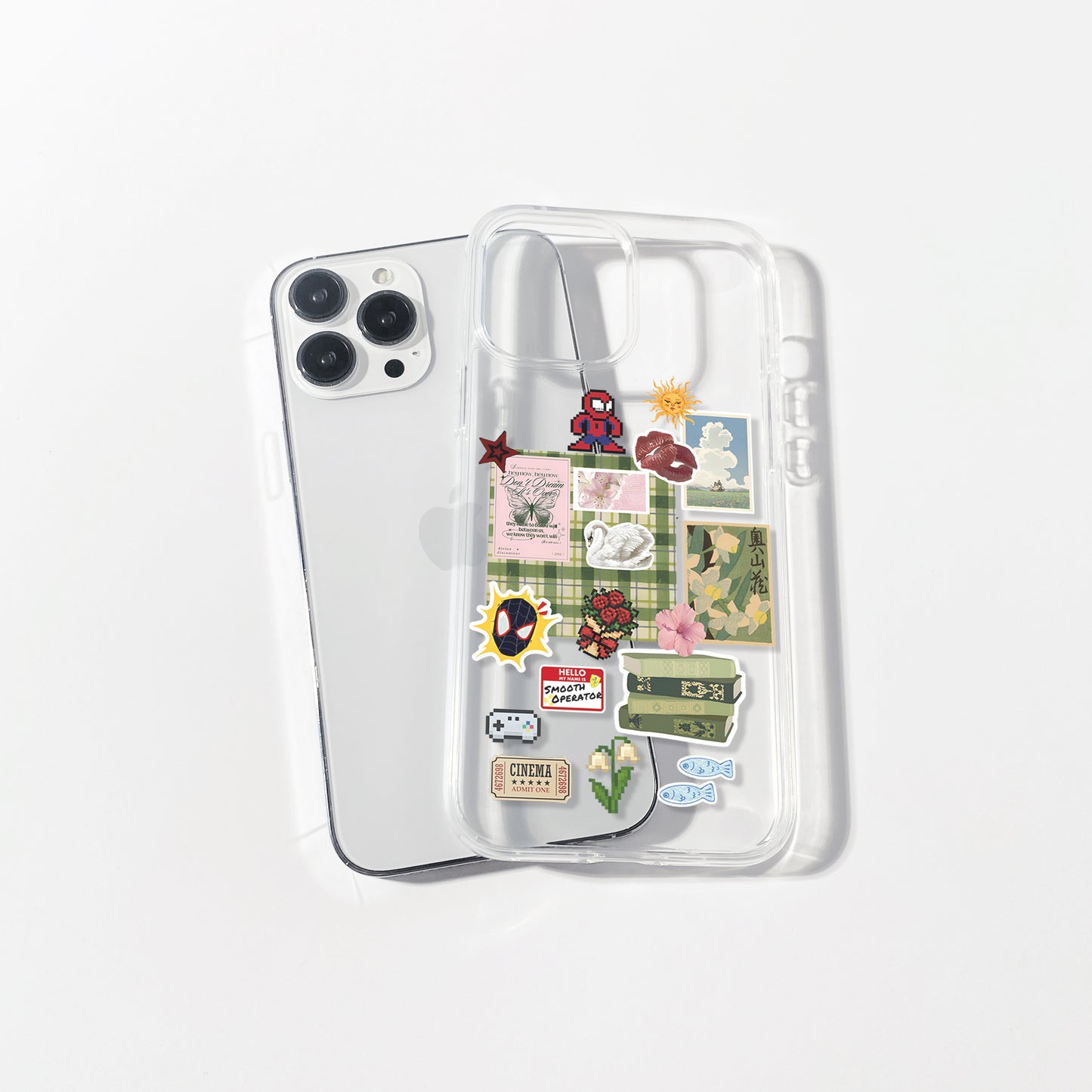 Green Meadow Aesthetic Silicone Clear Case