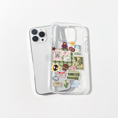 Green Meadow Aesthetic Silicone Clear Case