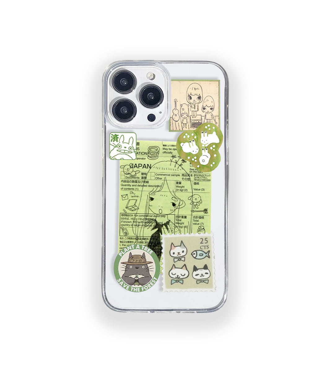 Japanese Aesthetic Silicone Clear Case