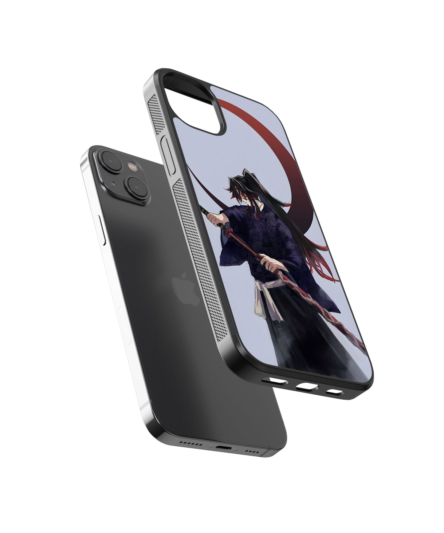 Kokushibo Art Anime Glass Phone Case Cover