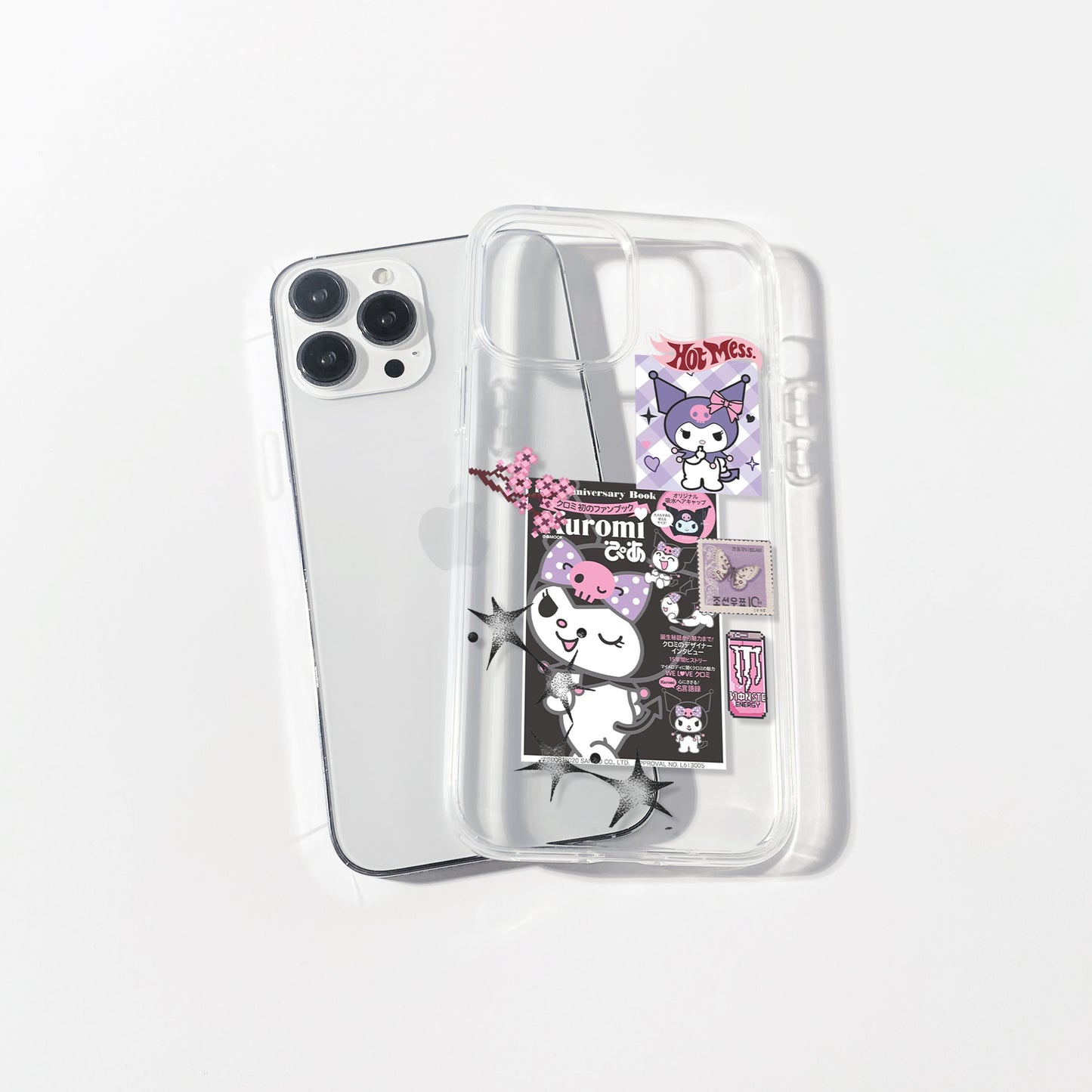 Kuromi Club Silicone Clear Case