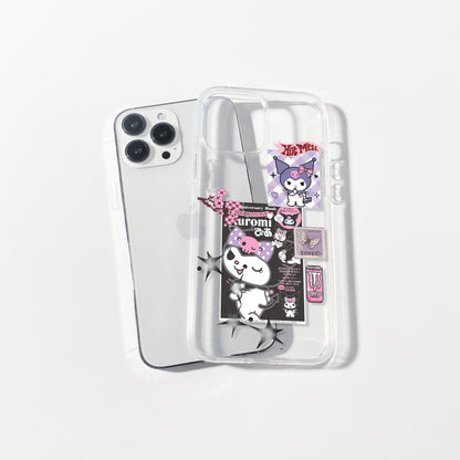 Kuromi Club Silicone Clear Case