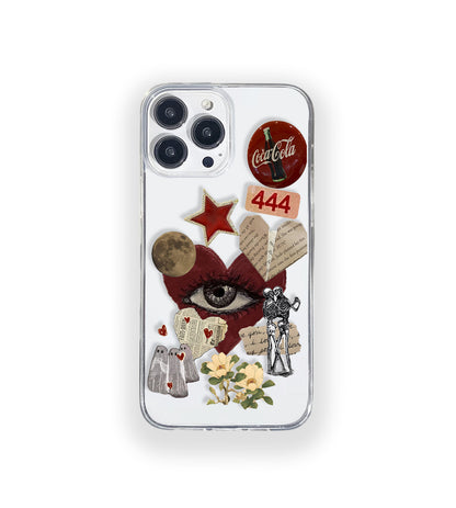 Love Vintage Aesthetic Silicone Clear Case