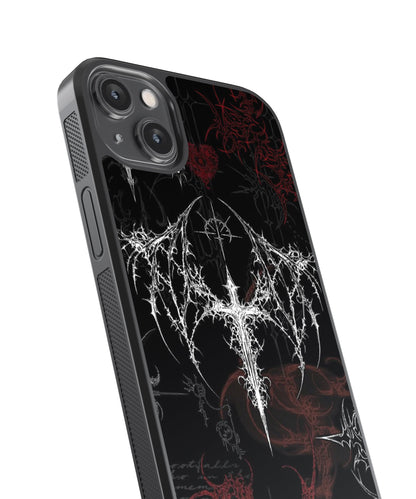 Macabre Cybersigilism Glass Phone Case Cover
