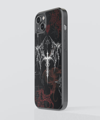 Macabre Cybersigilism Glass Phone Case Cover