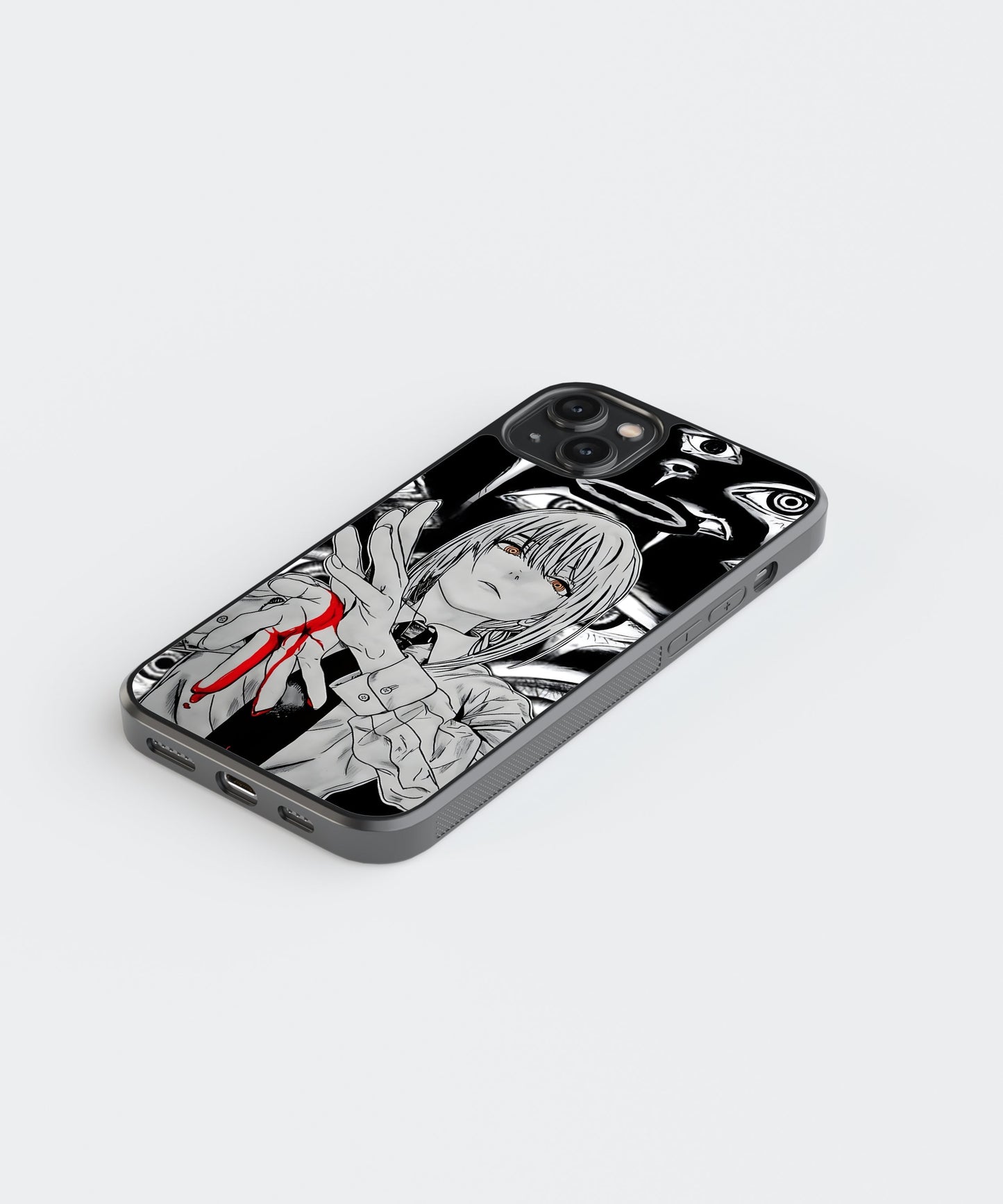 Makima Contract Anime Glass Phone Case Cover