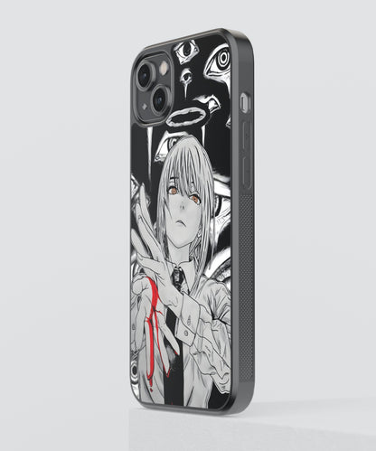 Makima Contract Anime Glass Phone Case Cover