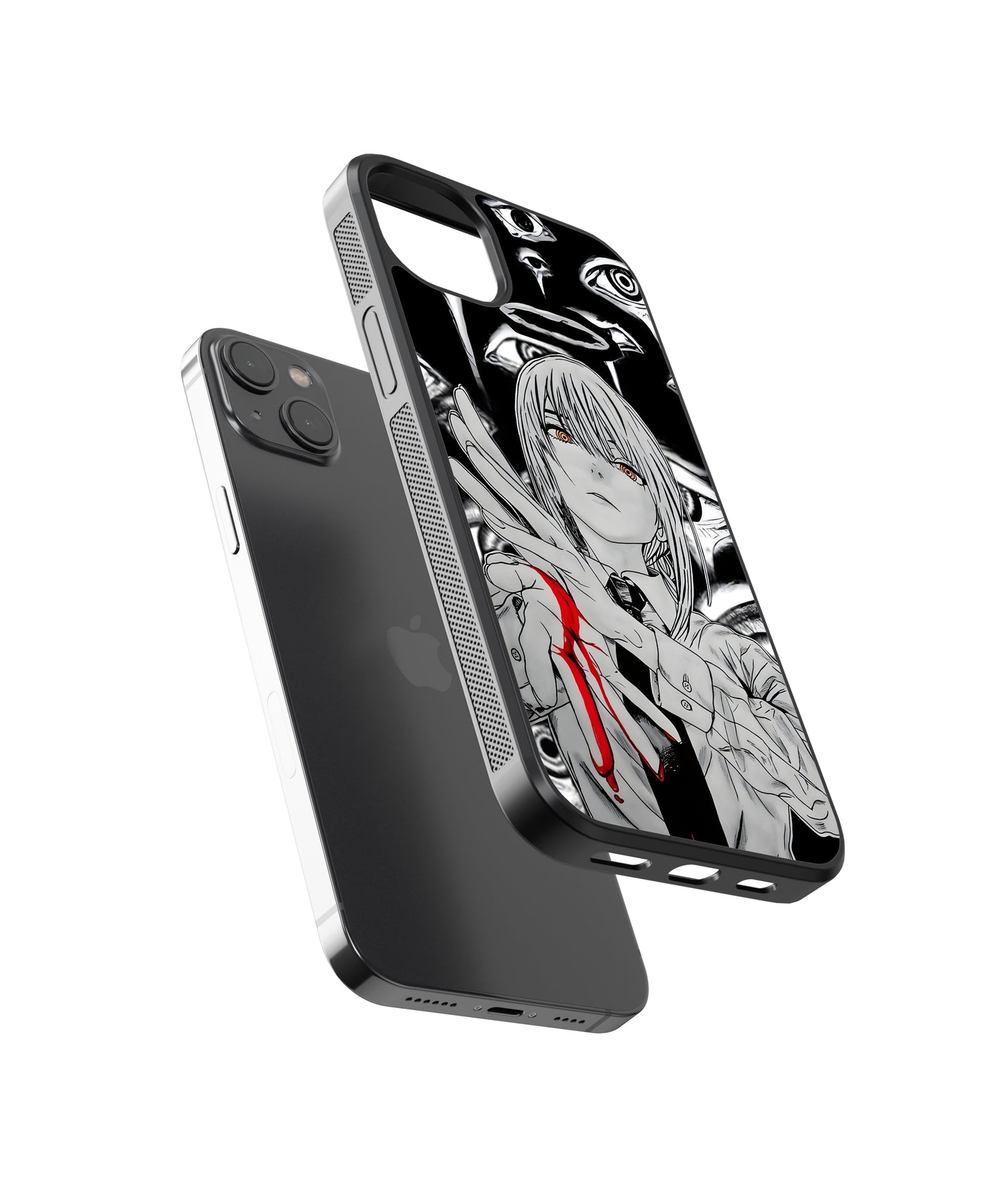 Makima Contract Anime Glass Phone Case Cover
