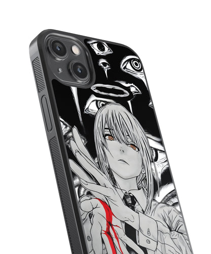 Makima Contract Anime Glass Phone Case Cover
