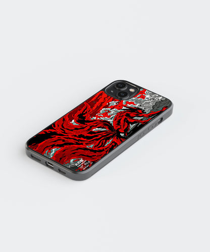 Naruto Nine Tails Anime Glass Phone Case Cover