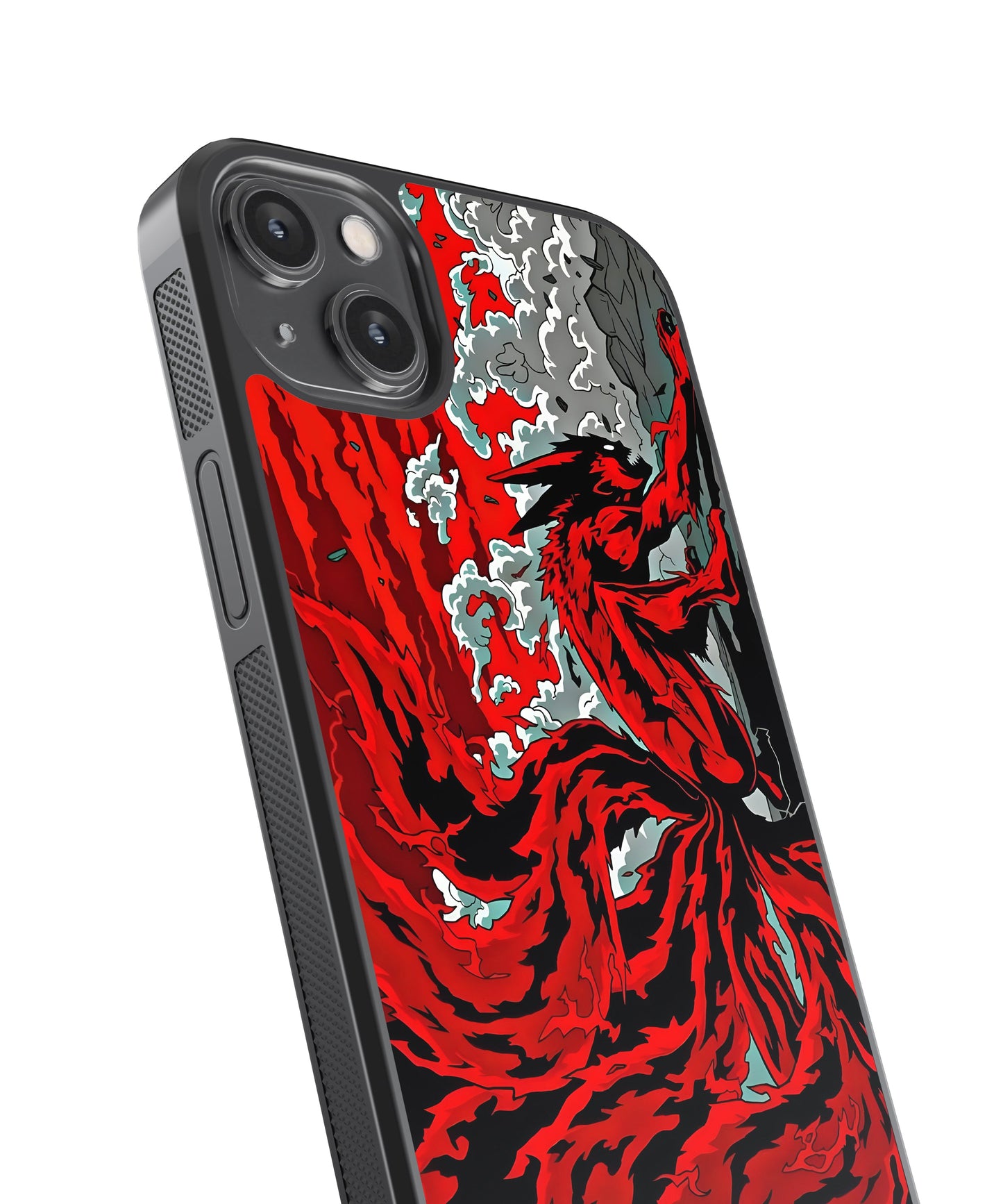 Naruto Nine Tails Anime Glass Phone Case Cover
