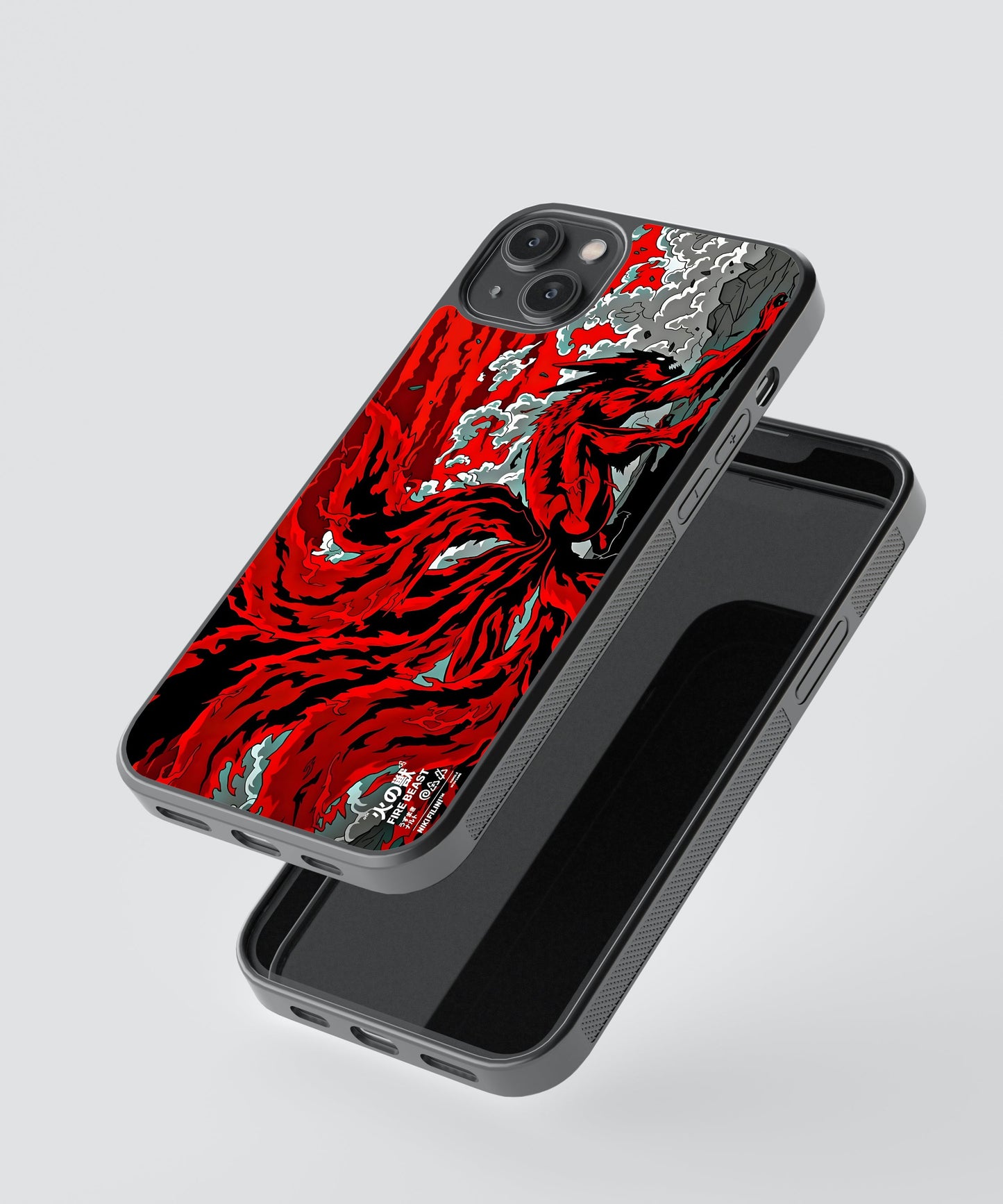 Naruto Nine Tails Anime Glass Phone Case Cover