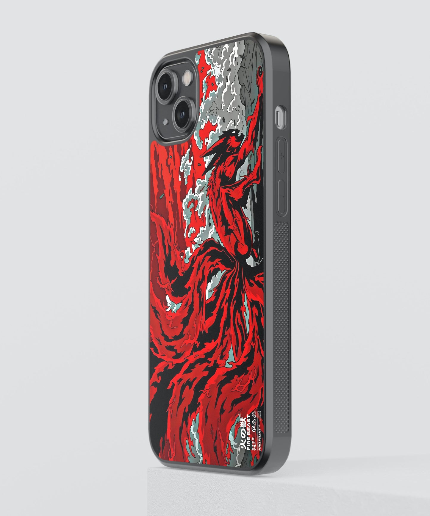 Naruto Nine Tails Anime Glass Phone Case Cover