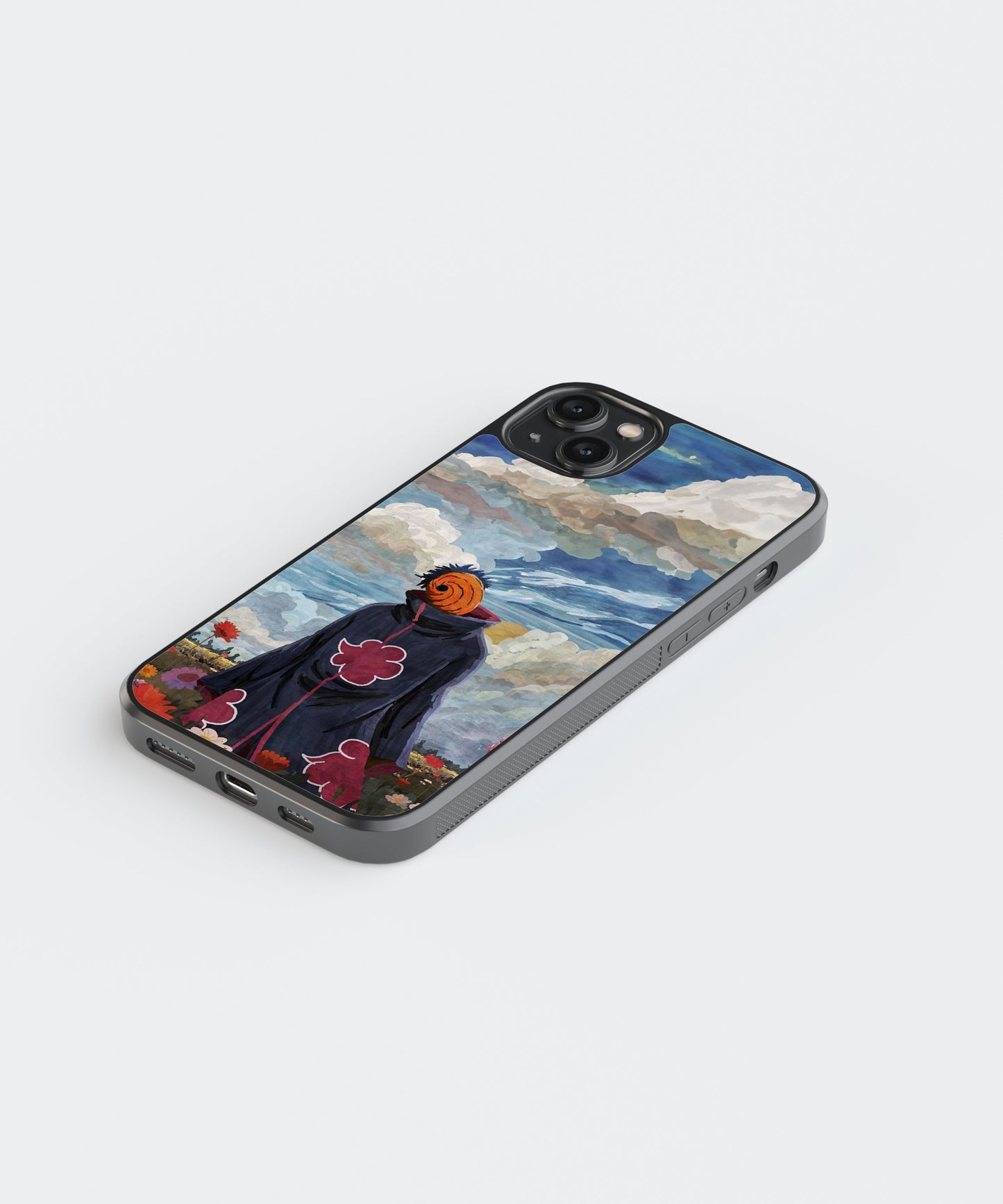 Naruto Obito Anime Glass Phone Case Cover