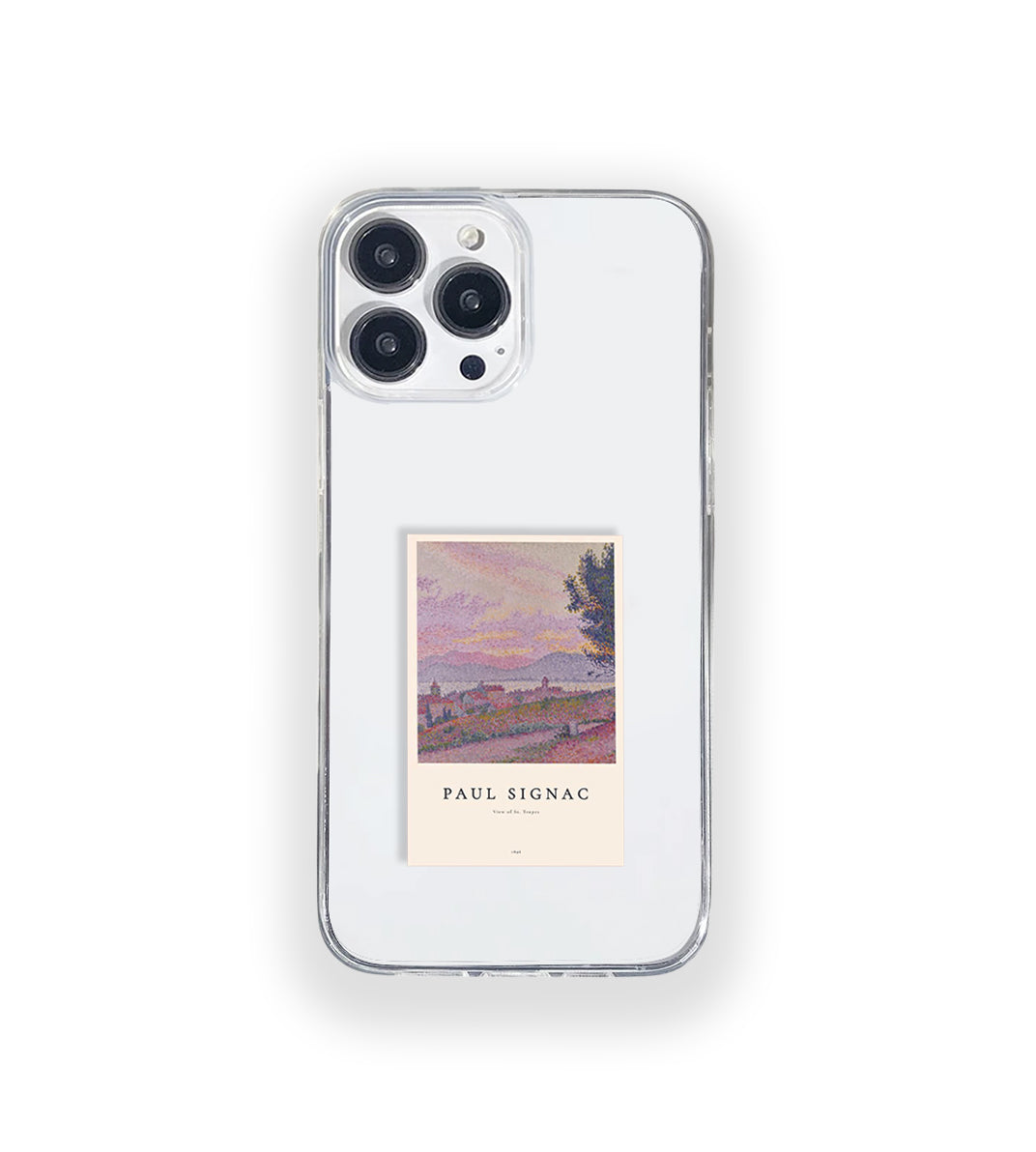 Paul Signac Trope Polaroid Aesthetic Silicone Clear Case